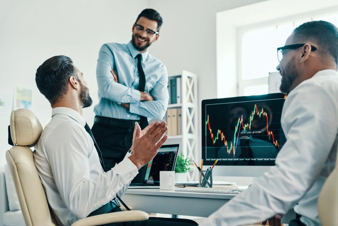 A team of financial analysts